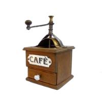 Molinillo De Cafe, Madera-bronce, Enlozado. Funcionando, , usado segunda mano  Chile 