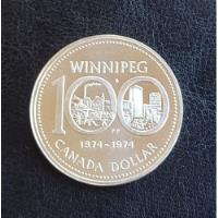 Moneda - Canadá - 1 Dólar - 100 Años Winnipeg - Plata .500 segunda mano  Chile 