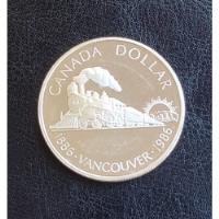 Moneda - Canadá - 1 Dólar - 100 Años Vancouver - Plata .500 segunda mano  Chile 