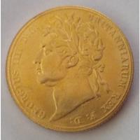 Moneda De Inglaterra, 1822, Rey Jorge Iv.  Jp segunda mano  Chile 