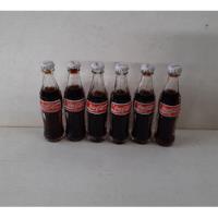 Lote 6 Mini Botellas Coca - Cola segunda mano  Chile 