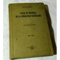 Curso De Historia De La Literatura Castellana. Juan J Remos segunda mano  Chile 