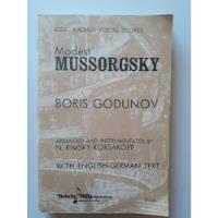 Libro De Partitura, Para Canto Y Piano. M. Mussorgsky.  segunda mano  Chile 