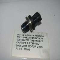 Sensor Presion Riel Inyeccion Bosch Chevrolet Captiva 2006, usado segunda mano  Chile 