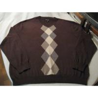 Sweater Cuello En V Pierre Cardin Tlla Xxl Color Cafeimpecab, usado segunda mano  Chile 