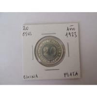 Antigua Moneda China 20 Centavos De Plata Año 1923 Escasa segunda mano  Chile 