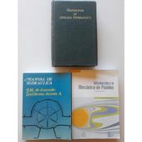 Pack. Introducc.mecánica De Fluidos. Manuales De Hidráulica. segunda mano  Chile 