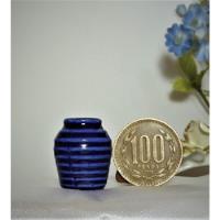 Jarron Miniatura Azul Para Colección  O Casa De Muñeca, usado segunda mano  Chile 