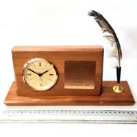 Reloj Japon De Escritorio De Madera Fina De 30x12 Cm.  segunda mano  Chile 