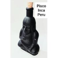 Botella Negra Pisco Inca Peru De 250 Cc. Vacía De Colección. segunda mano  Chile 