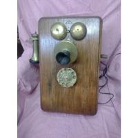 Usado, Antique, Gran Teléfono Antiguo De Pared, Funcionando!! segunda mano  Chile 