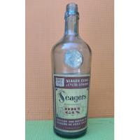Antigua Botella De Licor/ Dry Gin/seagers/ Fabric. En Chile segunda mano  Chile 