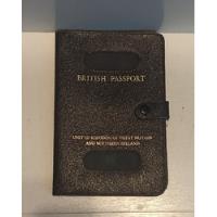 Porta Pasaporte De Cuero Vintage Ingles, usado segunda mano  Chile 