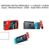 Nintendo Switch + 3 Juegos Y 2 Case Rigidos segunda mano  Chile 