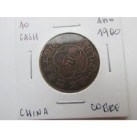 Usado, Antigua Moneda China 10 Cash Cobre Año 1900 Muy Escasa segunda mano  Chile 