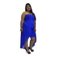 Vestido De Fiesta  2xl Mediano Con Rebaje Delantero Azul  segunda mano  La Florida