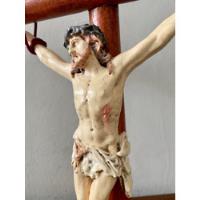 Cruz Con Cristo, Artesanía. Año 2000. 47 Cm Alto, usado segunda mano  Chile 