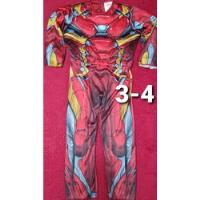 Disfraz Iron Man Avengers Talla 3-4 Musculoso Cotillón , usado segunda mano  Macul