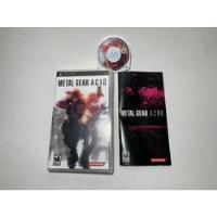 Metal Gear Acid Original Psp Playstation Sony, usado segunda mano  Chile 