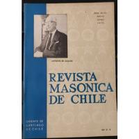 Revista Masónica De Chile - No 3 Y 4 - Mayo Junio 1970, usado segunda mano  Chile 