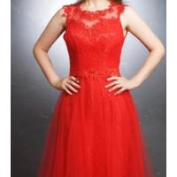 Hermoso Vestido De Fiesta Color Rojo, Talla S/m, usado segunda mano  Chile 