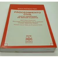 Procedimiento Civil. Juicio Ordinario De Mayor Cuantia. segunda mano  Chile 