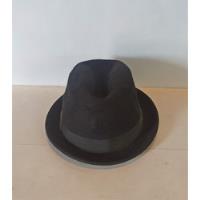 Sombrero Vintage Negro De Niño  Fieltro 6 1/4 - Colección segunda mano  Chile 