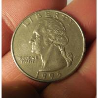 Moneda Quarter Dollar. Estados Unidos 1995, usado segunda mano  Chile 