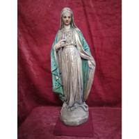 Escultura Cerámica Religiosa Virgen Italiana Europea Antigua, usado segunda mano  Chile 