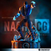 Archivo Stl Impresión 3d - Mortal Kombat - Sub Zero - Nachoc, usado segunda mano  Chile 