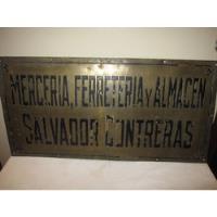 Letrero Cartel Antiguo, Ferreteria. segunda mano  Chile 