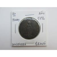 Antigua Moneda Inglaterra 1/2 Penny Bronce Año 1796 Escasa segunda mano  Chile 