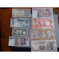 Qatar, Biafra, China, Korea, Nigeria, Rumania, 8 Billetes, usado segunda mano  Chile 