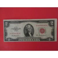 Antiguo Billete 2 Dolares Estados Unidos Año 1953 Escaso segunda mano  Chile 