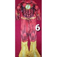 Disfraz Flash Talla 4-6 Musculoso Liga De La Justicia , usado segunda mano  Macul