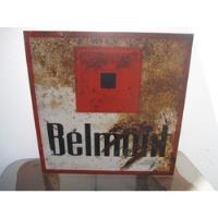 Letrero Antiguo Cigarros Belmont, usado segunda mano  Chile 