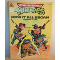 Libro Colorear Tmnt 1988 Vintage Tortugas Ninja 80s  segunda mano  Maipú