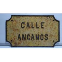 Letrero Cartel Antiguo , Angamos segunda mano  Chile 