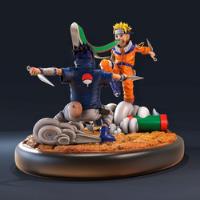 Archivo Stl Impresión 3d - Naruto Vs Sakuke Diorama Genin segunda mano  Chile 