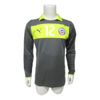 Camiseta Chile 2012/2014 Arquero Gris N° 12 Original Puma, usado segunda mano  Chile 