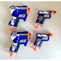 Usado, Pack De 4 Pistolas Nerf N-strike - Jolt Y Triad Ex-3 segunda mano  Las Condes