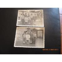 2 Antiguas Fotos Niños En Colegio 1940 (p2 segunda mano  Chile 