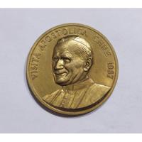 Medalla Visita Juan Pablo Ii A Chile, usado segunda mano  Chile 