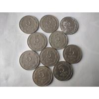 10 Monedas Chile 5 Pesos 1977 Grandes Níquel (1 segunda mano  Chile 