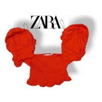 Hermoso Crop Top Rojo Zara Talla S  segunda mano  Chile 