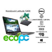 Usado, Notebook Dell Latitude 5400 I5 8°va 8gb 240ssd Win 10 Pro segunda mano  Chile 