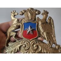 Usado, Antiguo Escudo Chileno  De Casco Prusiano Macizo segunda mano  Chile 