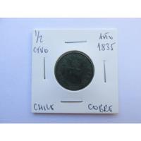 Usado, Antigua Moneda Chile 1/2 Centavo Cobre Año 1835 Muy Escasa segunda mano  Chile 