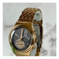 Reloj Swatch Oro Rosa Esfera Gris Cuarzo Cronografo Mujer segunda mano  Chile 