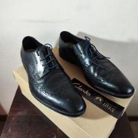 Zapatos Clarks - Prangley Limit Black Leather Talla 45 , usado segunda mano  Chile 